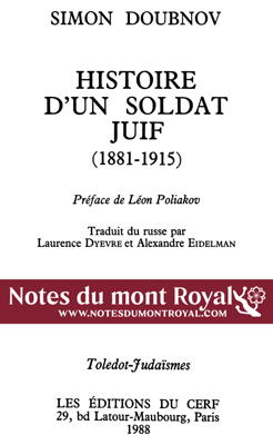 éd. du Cerf, coll. Toledot-Judaïsmes, Paris